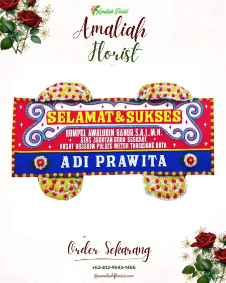Papan Bunga Ucapan Selamat Sranten